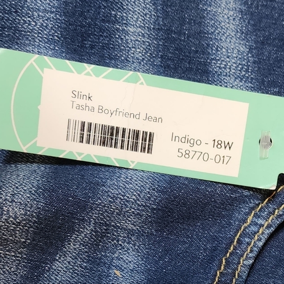 NWT Slink Tasha Boyfriend Curvy Jeans Stitch Fix Size 18W - Picture 4 of 16